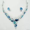 Fashion crystal and gemstone jewelry set