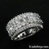 sterling silver ring with CZ