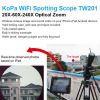 WiFi spotting scope work with iPhone/iPad/Android/PC, for security