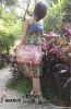 The cowboy broken flower splicing braces skirt