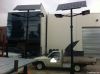 Solar powered courtyard streetlights