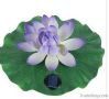 led solar garden decorate floating light lotus flower