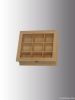 wood tea box with comp...