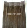 top quality natural wave  Malaysia hair halo hair extensions/flip in hair extensions