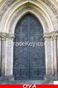 wrought iron old church door