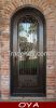 Frosted glass iron entry doors