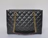 BLACK LAMBSKIN CLASSIC FLAP BAG 2.55 GOLD HW