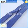 3# purple color reverse   nylon  zipper for dress 