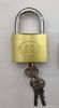 Medium Type Brass padlock