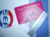 CMYK Offset or Silkscreen Printing Plastic Transparent Business Card