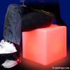 Flash led cube stool with led light