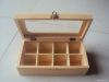 wooden tea box with pv...