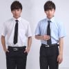 men summer short pure color shirt