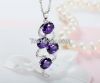 2015 New Style Women Spinel Pendant with S925 Sterling Silver Platinum Plated