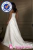 SA4804 A-line/Princess Sweetheart Chapel length Train Satin Organza wedding dress