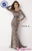 SA4679 Evening Long Sleeve Sequin Dress Sana Safinaz Party Dresses Fully Sequin Dress