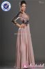 SA4678 Long Sleeve Muslim Evening Dress Crinkle Chiffon Maxi Dress 2013
