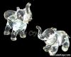 elegant Crystal animal Figurines of jumping elephant