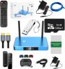 BUY 2 GET 1 FREE New Super, S 5 P R O, Bundle Box, 2024 Model, 1 Voice and 1 Full Keyboard Remote, 1 HDMI, Tf Card, Memory Stick, LED Light Strip (Install Instructions by Seller, Phone Support)., black