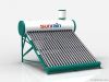 Pressure solar water heater with copper coil