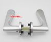 Aluminium Straight Lever Rose Door Handles For Entry Door