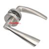 Stainless Steel Connector Square Rose Solid Casting Door Lever Handle
