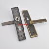 Luxury Interior Door Handle On Plate Brass Mortise Door Handle Lock Flush Mount Door Handle