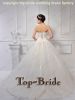S613 Top-bride Sweetheart Real Sample Ball Gown Beaded Wedding Dress