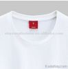 custom white blank polyester/cotton short sleeve t shirts for women