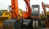 used HITACHI EX100WD Wheel excavator