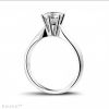 1.00 carat Moissanite diamond ring in 14k white gold solid high quality metal