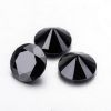 High quality loose moissanite Jet Black round cut Carat-1.00ct_6.80mm