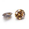 High quality loose moissanite Vivid Brown round cut Carat-1.00ct_6.80mm