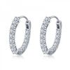 Diamond Studded in 10k white gold Earring.