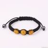 Aquamrine Color 3PCS Crystal Shamballa Rhinstone Bracelet SBR0042