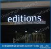 mirror polished stainless steel return resin facelit led letter sign