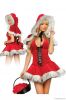 High Quality sexy christmas costume for women red santa dress