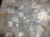 sea shell art, white Mother of pearl mosaic