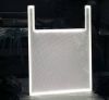Full custom edge-lit flat led light panel with L shape aluminium profile for back lighting