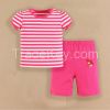 2015 baby clothes 100% cotton baby suits summer short sleeve