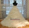 New Real Sample Ball Gown Organza Ruffles 2013 Bridal Dress