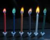 2013 birthday favor color flame cake pillar candle