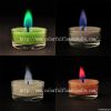 2013 color flame illuminations tealight candles with glass holder