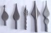 wrought iron spear poi...