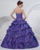 Charming Taffeta Ball Gown Sweetheart Beading Embroidery Prom Dresses