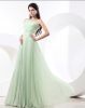 Empire One Shoulder Floor Length Chiffon Women's Bridesmaid Dress