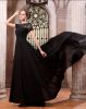 Jewel Ruffle Chiffon Floor Length Formal Evening Dresses