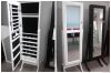 Fashion wooden+MDF jewelry armoire cabinet mirror