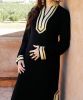 Black Caftan with Golden Embroidery