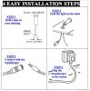 Kit of 10 15mm white LED with approval transformer